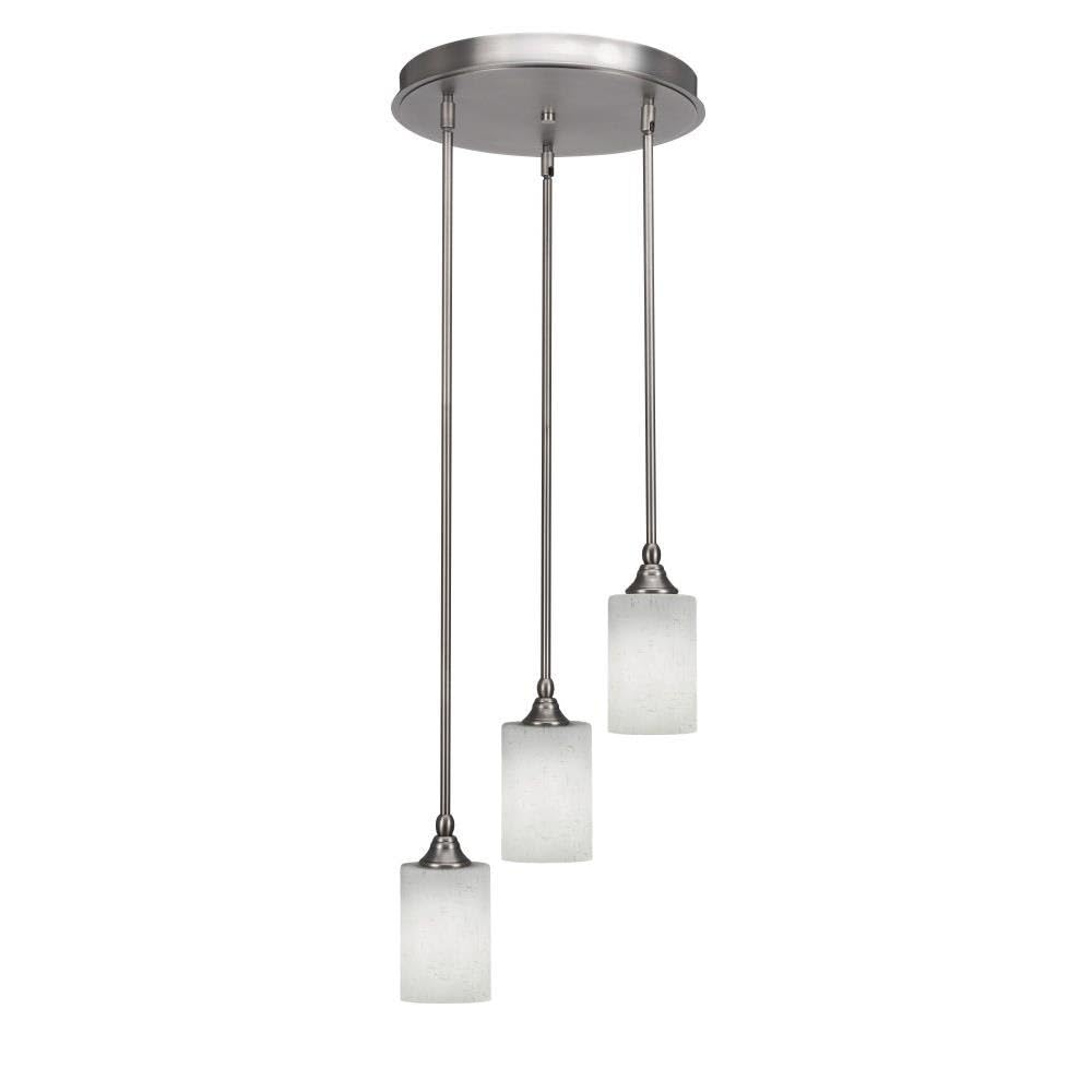 Empire 3 Light Cluster Pendalier in Brushed Nickel (2143-BN-310)