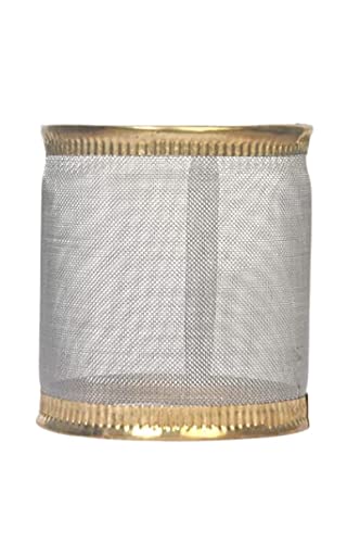 TULJA ENTERPRISES Stainless Steel Jaali Wind Guard (No Lid And Lamp) For Tulsi Deepam/Akhand Diya. Only Jaali Big Size: 4Inch He