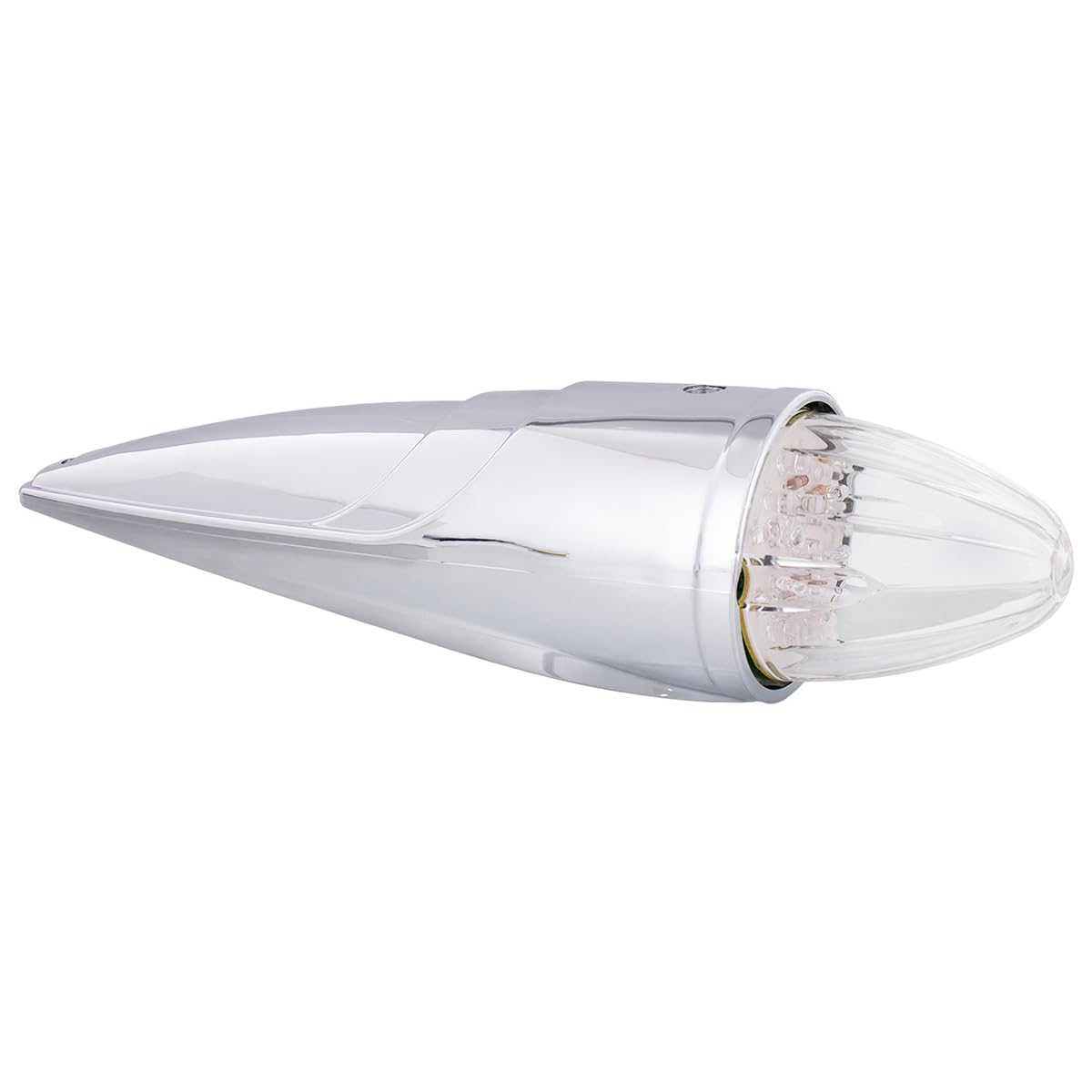 United Pacific 39963 19Led Polycarbonate Watermelon Lens Cab Light Kit, Grakon 1000 Style, Plastic Construction – Amber Led/Clear Lens – One Unit