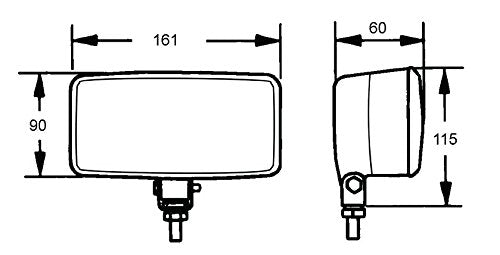 Hella 450 Driving Lamp Kit - Clear Lens H3 12V Sae/Ece - Black Acrylonitrile Butadiene Sty