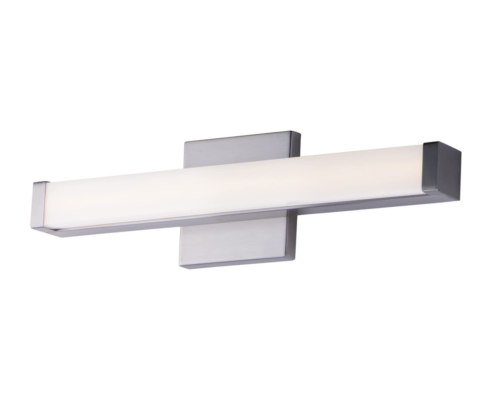 Maxim 52000SN Spec Collection 18 Inch Dimmable LED Bathroom Vanity Light I 3500K I Satin Nickel I Modern Contemporary Light Fixt