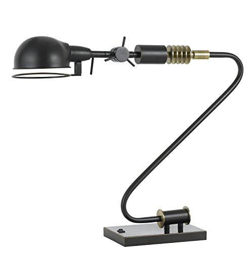 Cal 60W Adjustable Desk Lamp - Dark Bronze Metal, Model BO-2734DK