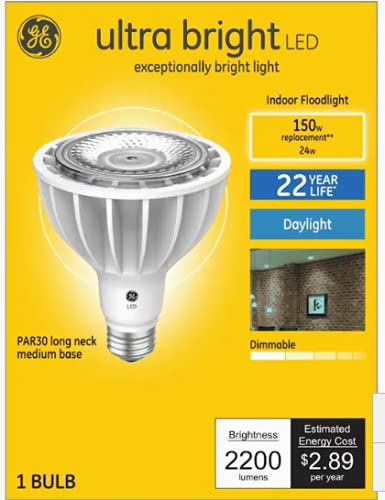 GE Ultra Bright LED 150 Watt Replacement, Daylight, PAR30 Indoor Floodlight Bulb (1 Pack)