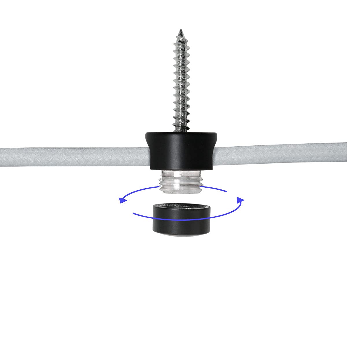 ITROLLE Swag Hook 5PCS Black Zinc Alloy Lamp Hooks for Hanging Pendant Lighting Fixture DIY Chandelier Lighting Hook Ceiling Wal