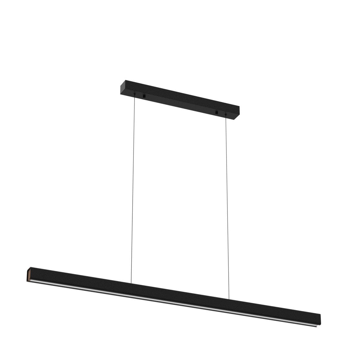 47'' Led Linear Pendant Light Fixtures, 25W Dimmable Pool Table Light With Remote, Modern Island Lights For Kitchen Dining Room