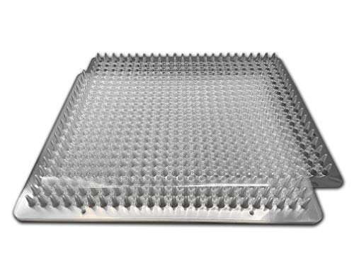 Bytebay 8 Pack Cat Repellent Outdoorindoor Scat Mat For Catsdogs, Keep Away Pest Plastic Mats With Spikes,16 X 13 Inches