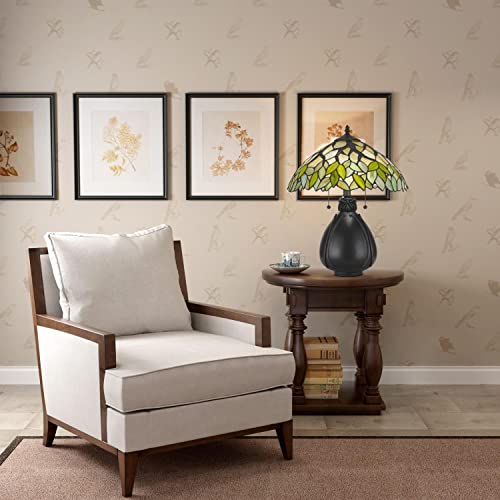 Cal Lighting Bo-2798Tb Tiffany/Mica Two Light Table Lamp From Tiffany Collection In Bronze/Dark Finish, 16.00 Inches