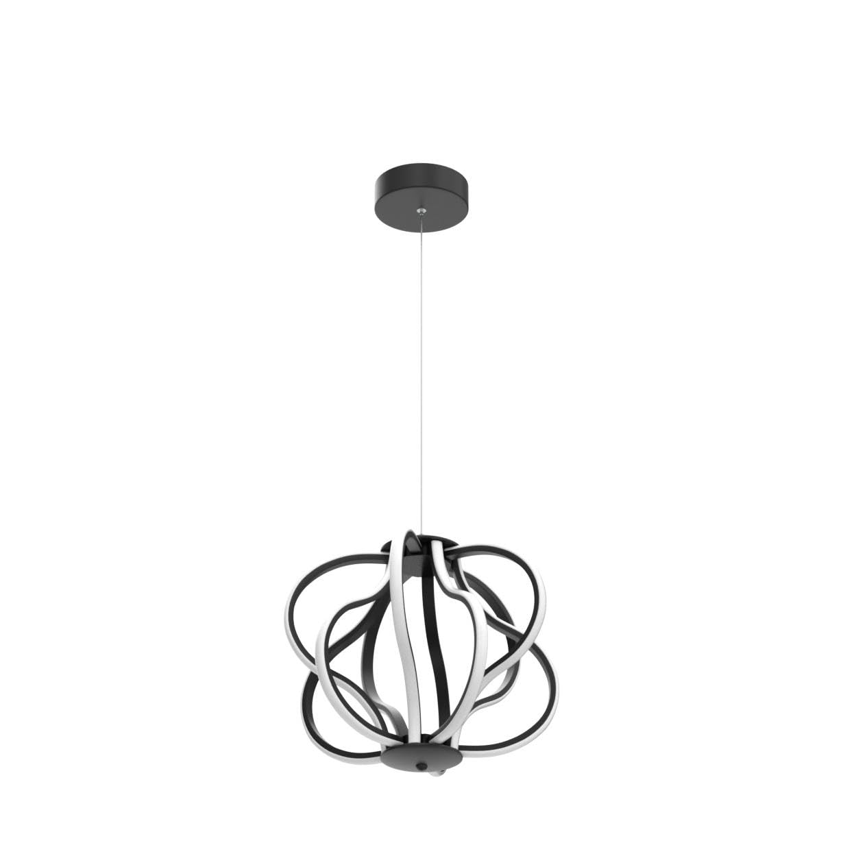 Modern Led Chandelier Black Hanging Pendant Lights, Easy Install Suitable For Dining Room Living Room Bedroom Kitchen And Corridor (10 Light, Black)