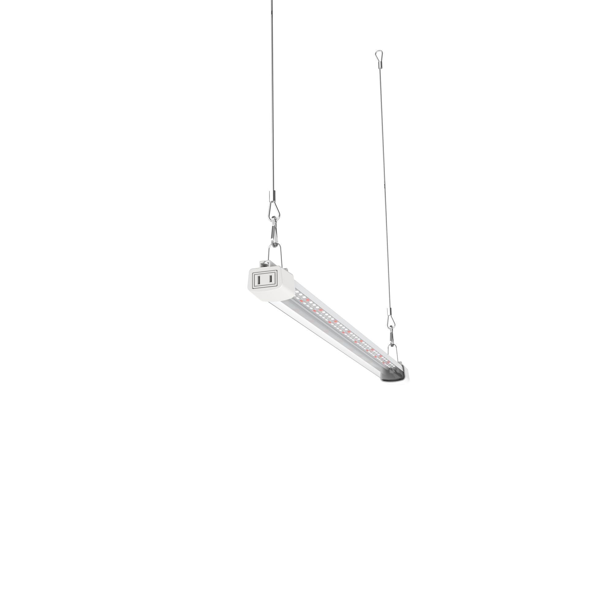 Apicdom Led Grow Light 2Ft Full Spectrum Compact Linkable Lighting Fixture For Indoor Greenhouse Year Round Plant Seedlings, Essential Grow Slim Hanging Suspended Strip