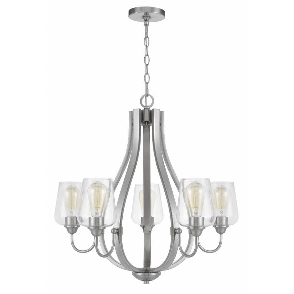 Cal FX-3773-5 Newport - 5 Light Chandelier-25.875 Inches Tall and 26.25 Inches Wide