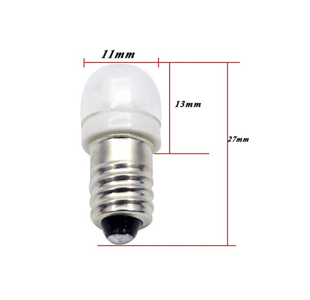 5X E10 Led Bulb 3V 0.6W 5050 1Smd Warm White 3000K Replacement Bulb Upgrade For Headlamps Flashlights Torch Light Bulbs New Diy