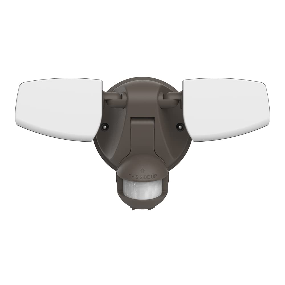 HALO Outdoor LED Flood & Security Light - Motion Activated Dusk to Dawn 2372 Lumens Bronze (ESF2A4MB)