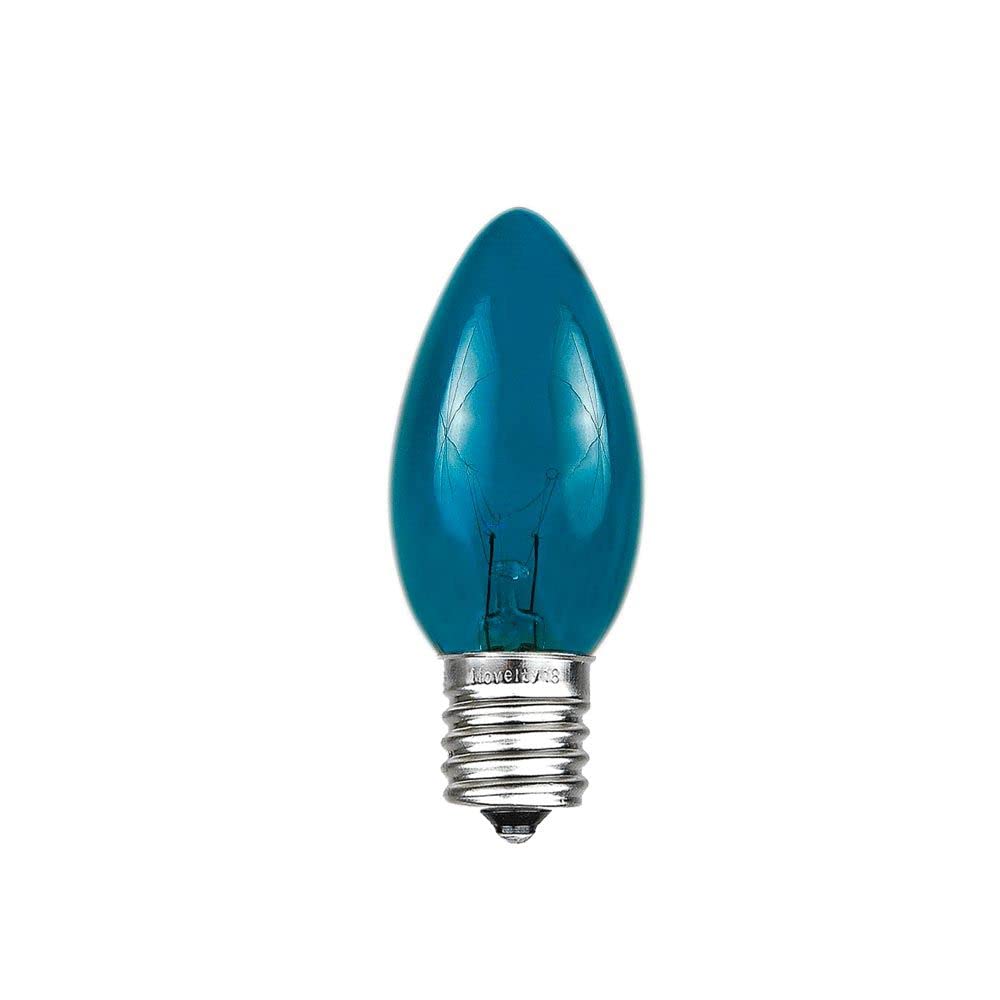 Novelty Lights Christmas Replacement Bulbs - Outdoor Individual Bulbs For Events, Holiday Parties, Patios, And More - C7/E12 Can