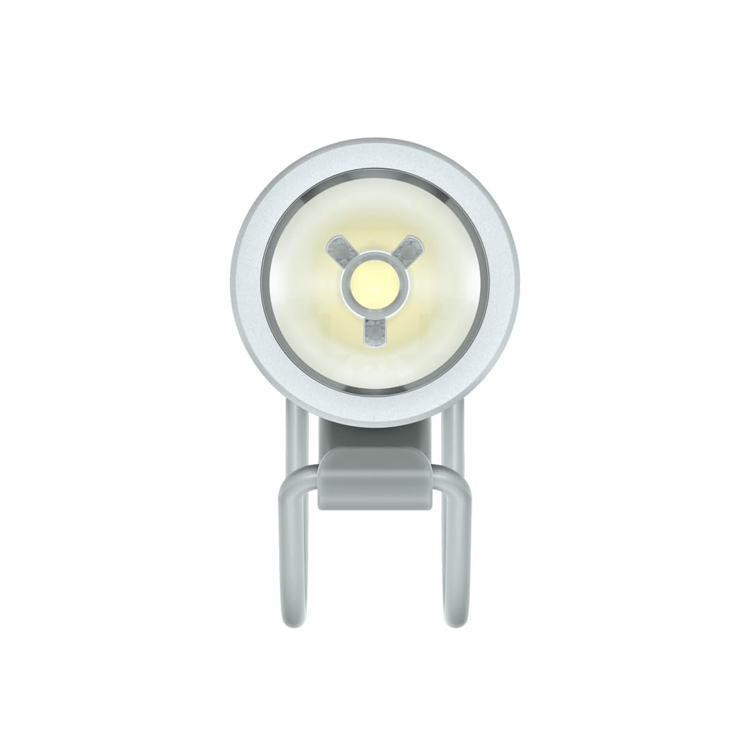 KNOG Plug USB Rechargeable Bike Light - 250 Lumen, IP67 Waterproof, 5 Modes, Grey, One Size, Model KNG0012247