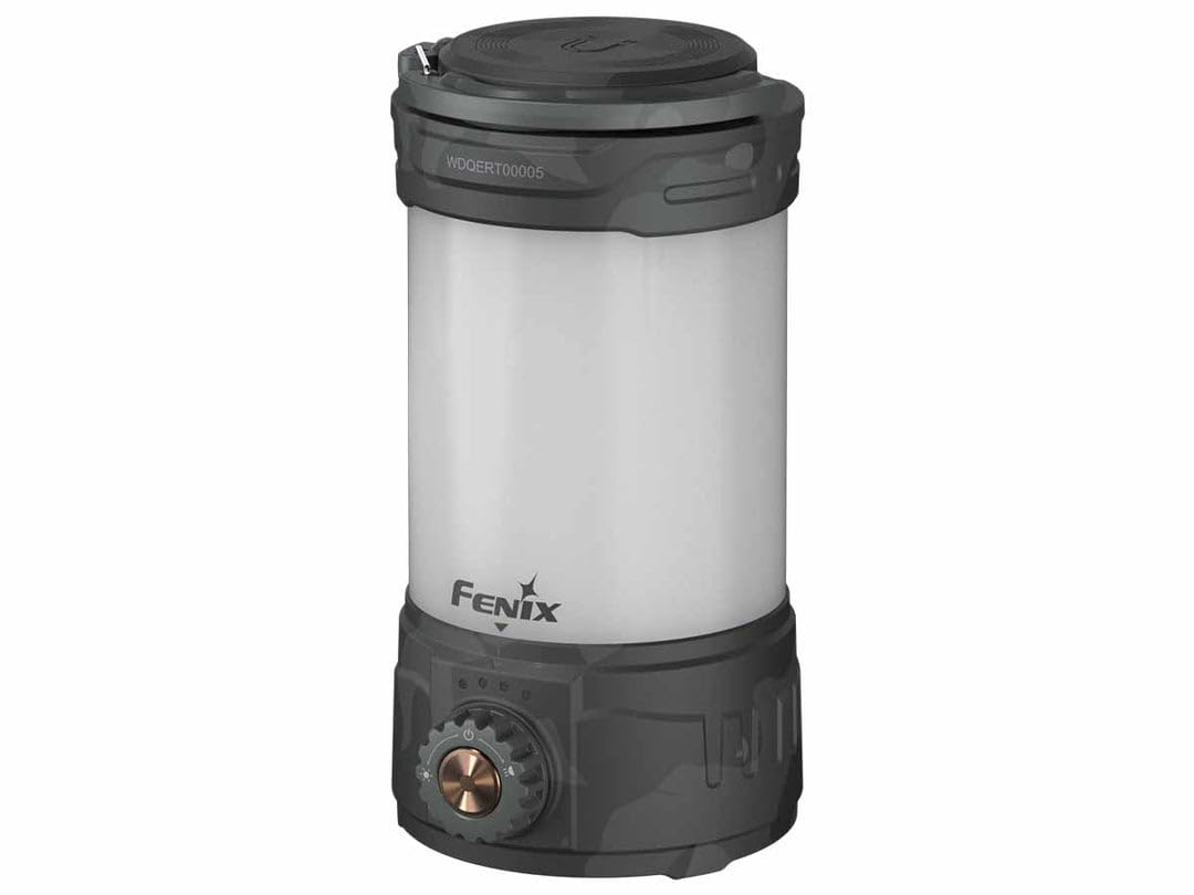Fenix CL26R Pro Camping Lantern, Grey Camo, 650 lumens Bright, USB-C Rechargeable , Compact and Portable Perfect for Hurricane, 