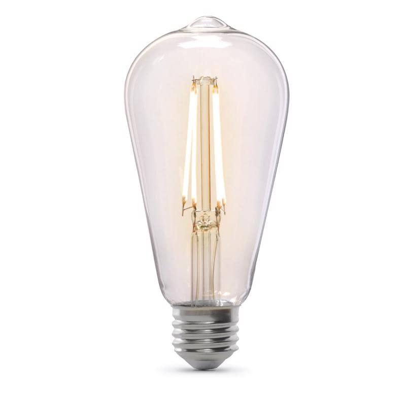 Feit Electric ST19 LED Bulb, Soft White, 60W Equivalent, Dusk to Dawn, Model 3011444, One Size