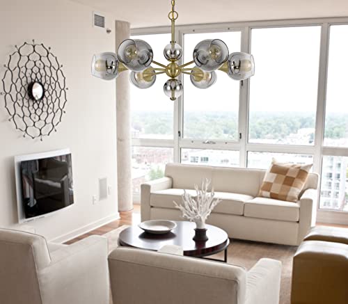 Cal Lighting Fx-3757-6 Chandelier, Antique Brass