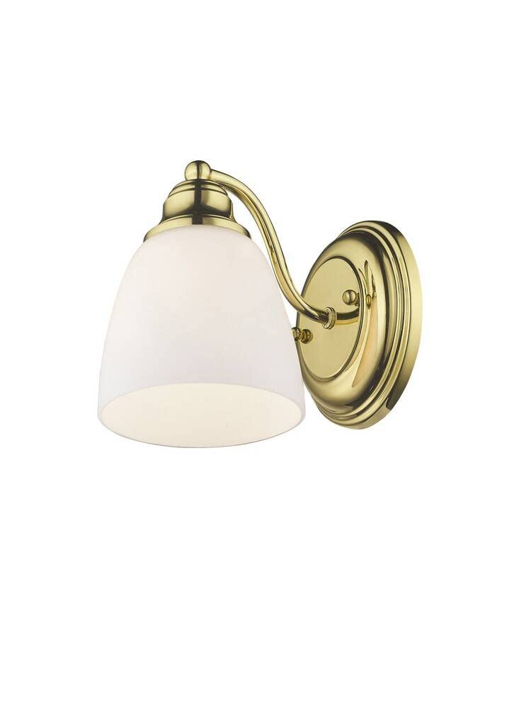 Livex Lighting 13671-01 Somerville 1 Light Wall Sconce, Antique Brass