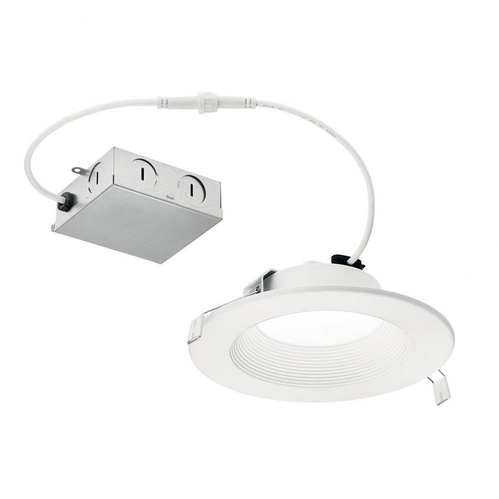 Kichler Direct-to-Ceiling 6 inch Round Recessed 27K LED Downlight in White
