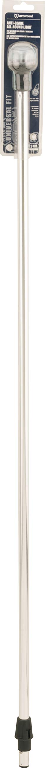 Attwood Articulating Head Anti-Glare Lens Pole Light (Size: 48&quot;)