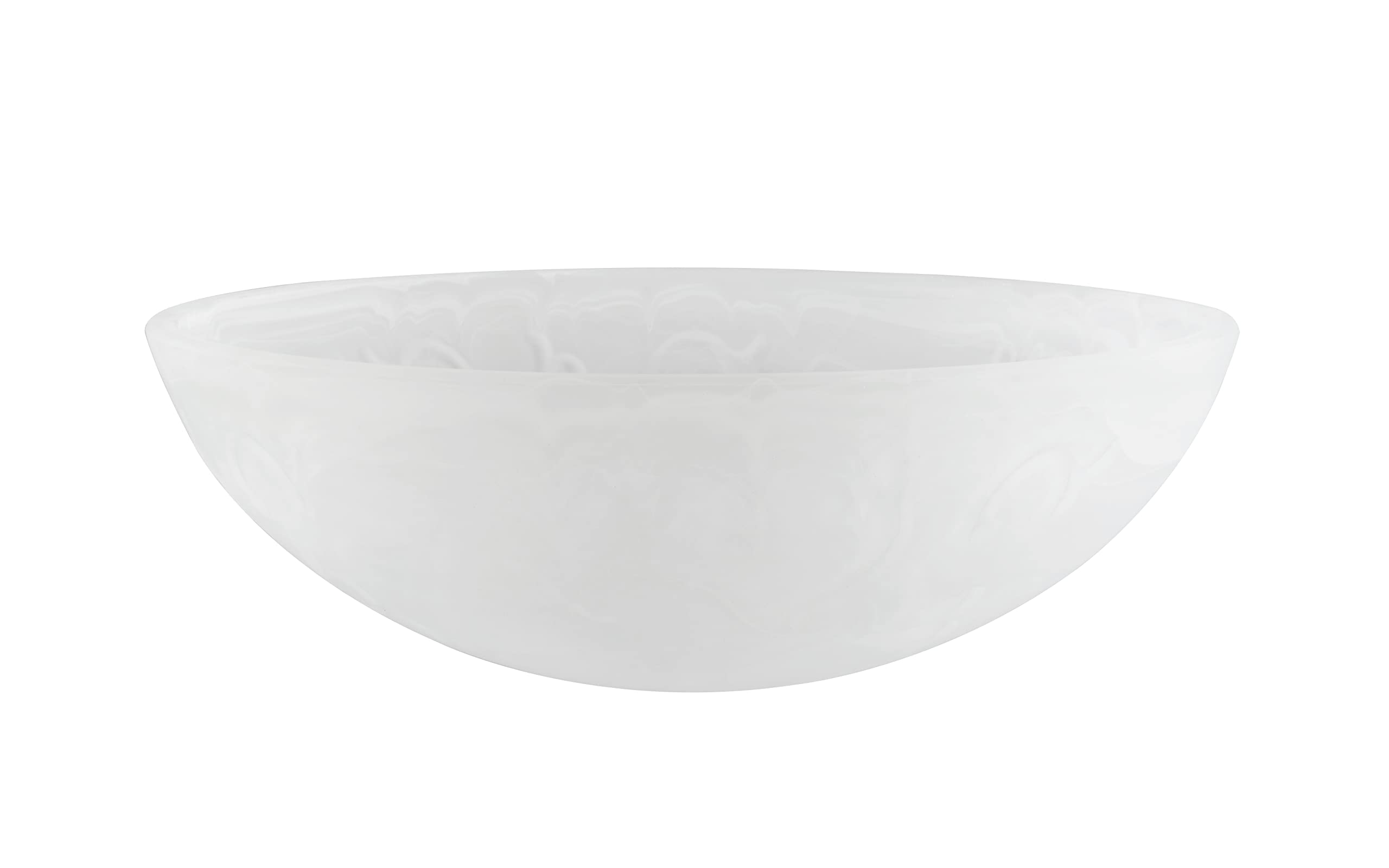 Aspen Creative 23519-11, Alabaster Replacement Glass Shade for Medium Base Socket Torchiere Lamp, Swag Lamp and Pendant & Island