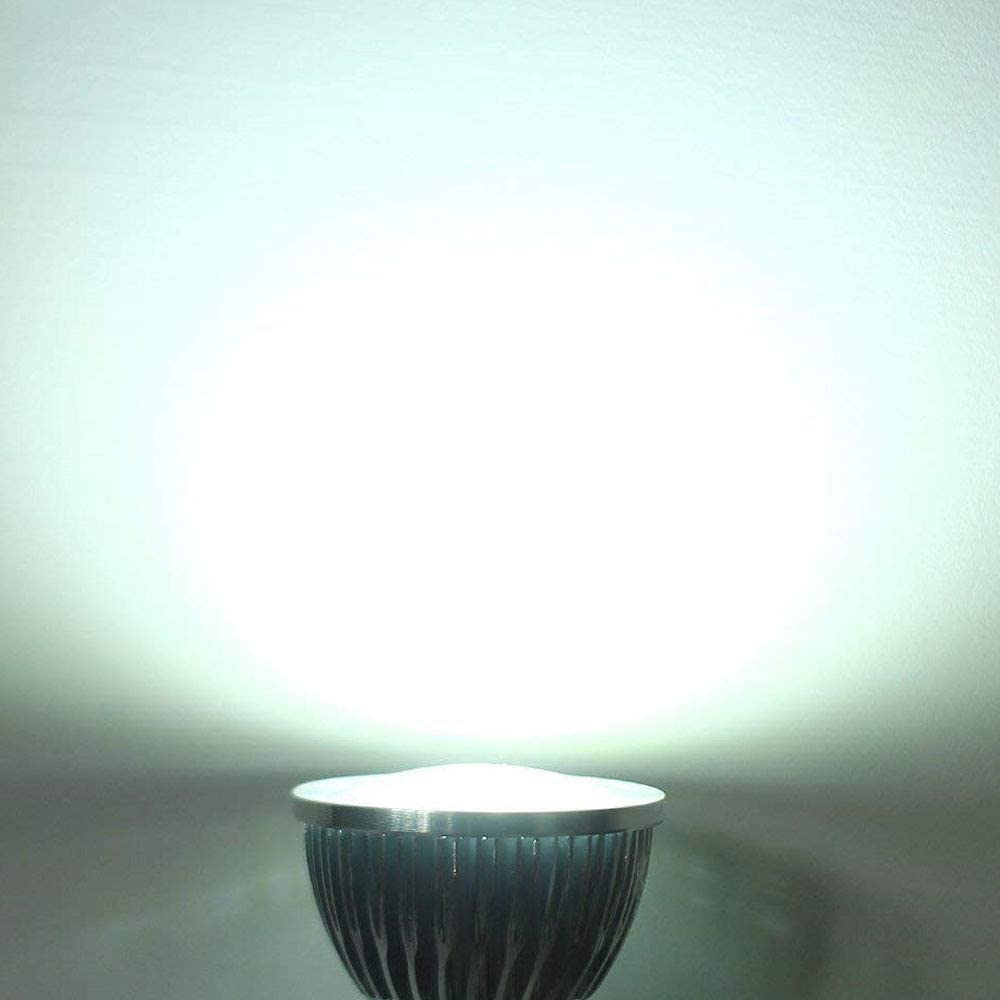 Edearkar Mr16 Led Light Bulbs (6 Pack) 6W Non-Dimmable Mr16 Gu10 Base Bulbs 50 Watt Equivalent Mr16 Full Glass Cover 6000K Dayli