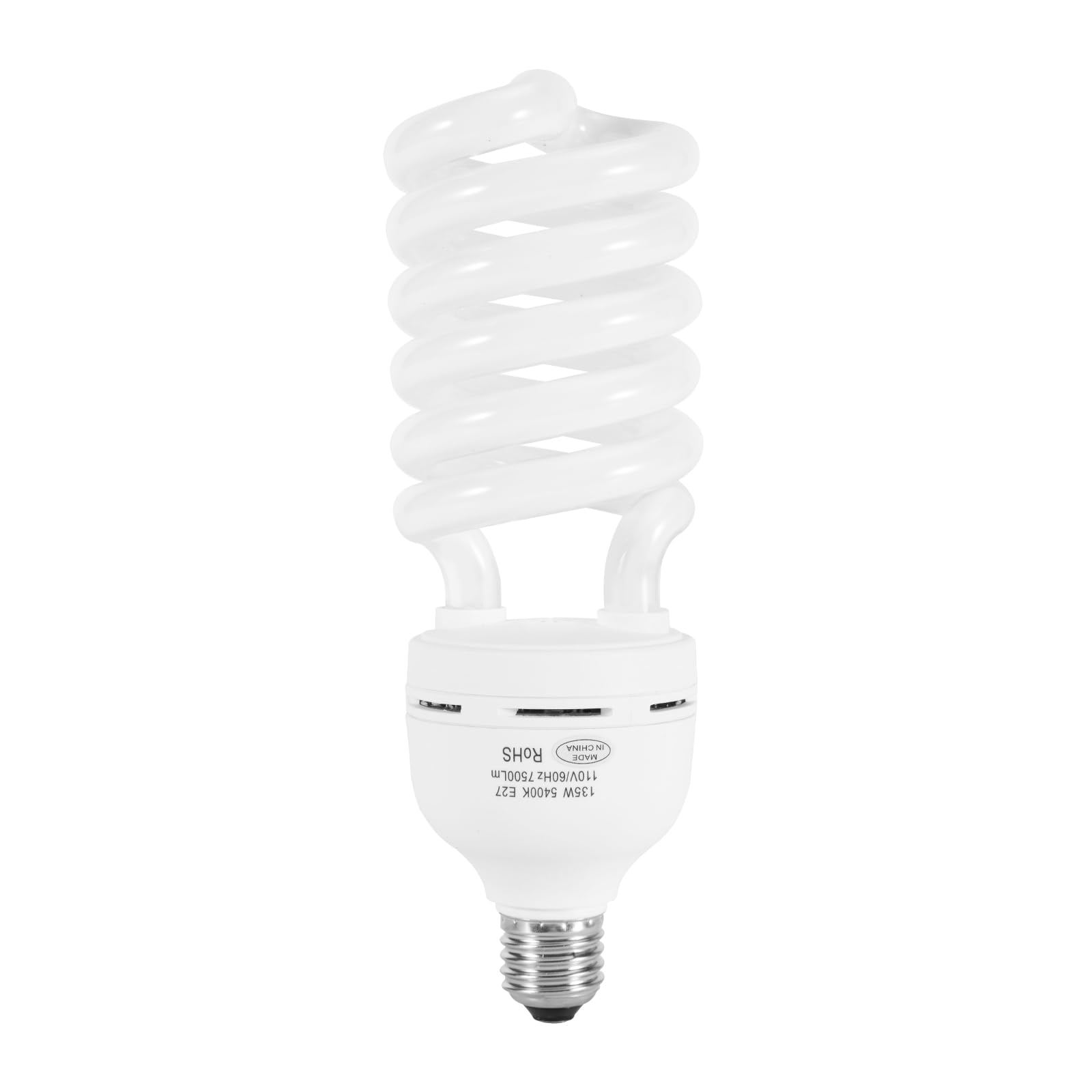 Skytex 1Pcs 135W Light Bulb, 5400K Color Temperature Cfl Photography Lighting, Daylight Spiral Softbox Lighting Kit Bulb In E27 