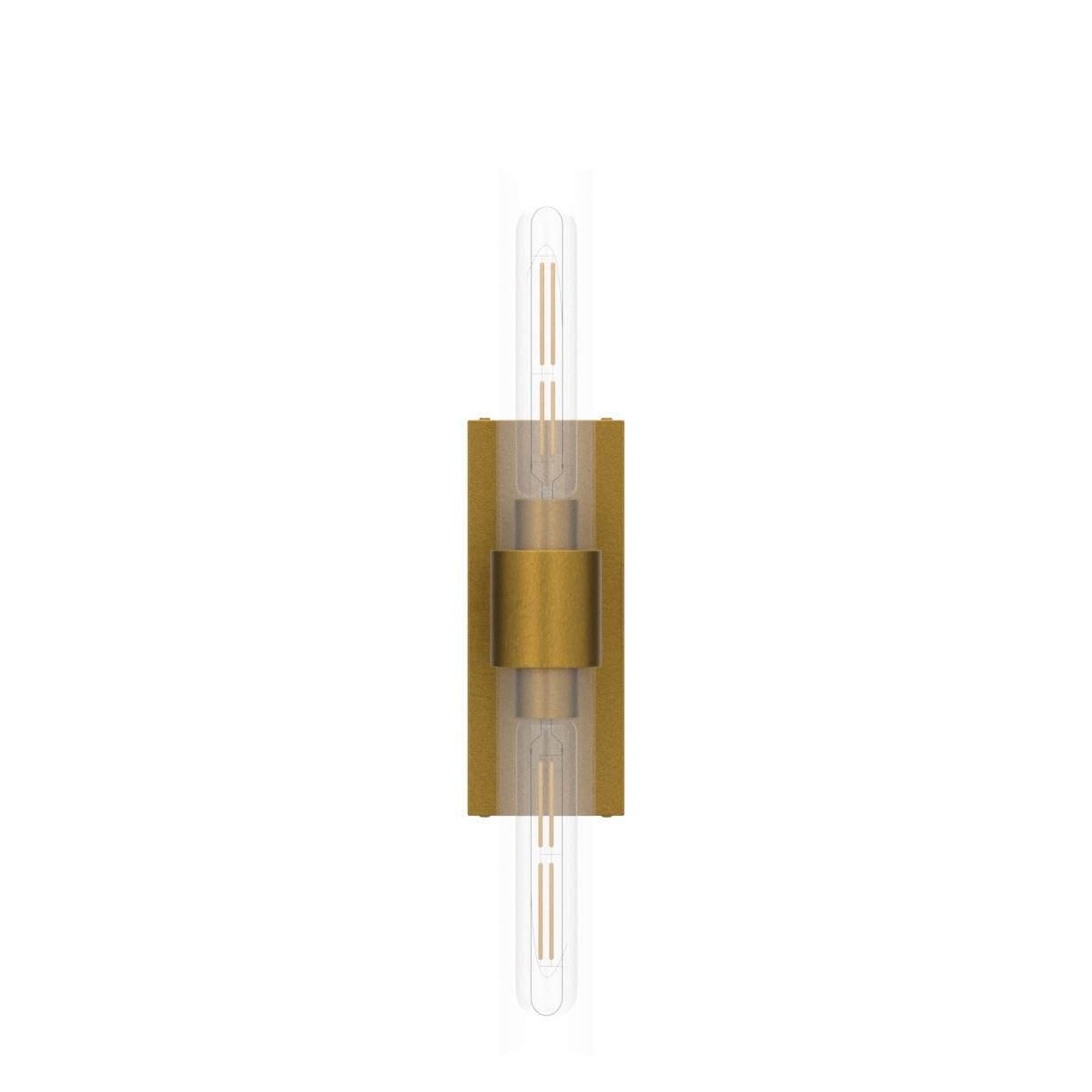 Zhtiechui Brass Bathroom Vanity Wall Sconces, 2-Light Glass Tube Wall Sconces, 24 Inch Horizontal Or Vertical Linear Wall Sconce