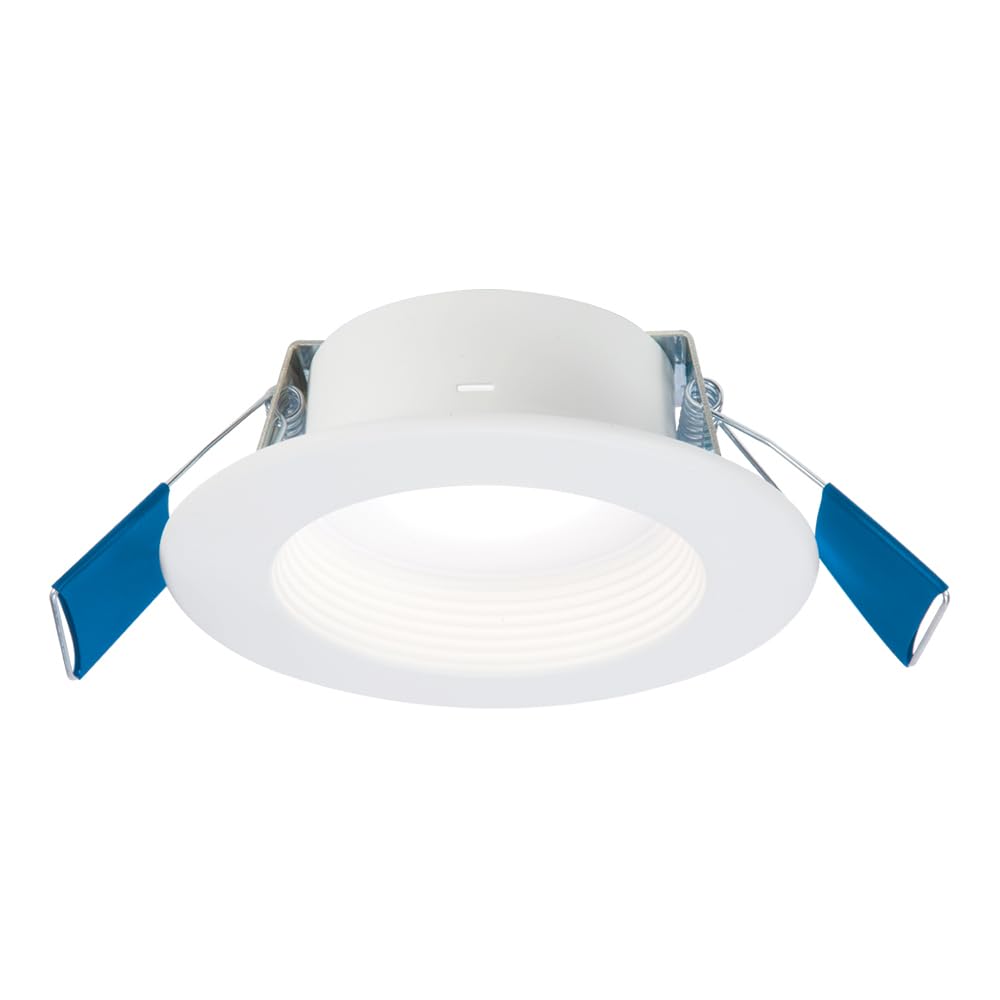 HALO LED Recessed Downlight 4 inch, 600/900 Lumens, 5CCT (2700K-5000K), Dim to Warm, Aluminum, Model RL4
