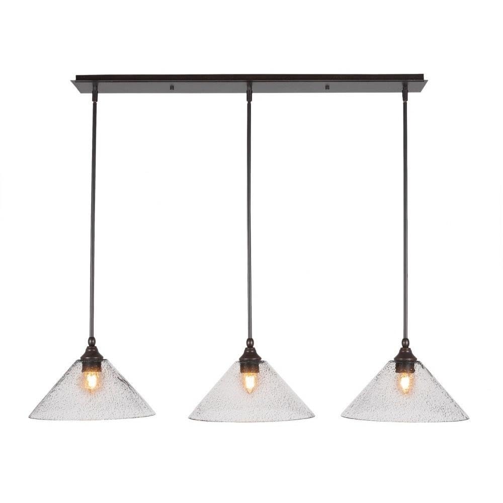 Stem 3 Light Linear Pendalier in Dark Granite (36-DG-2122)