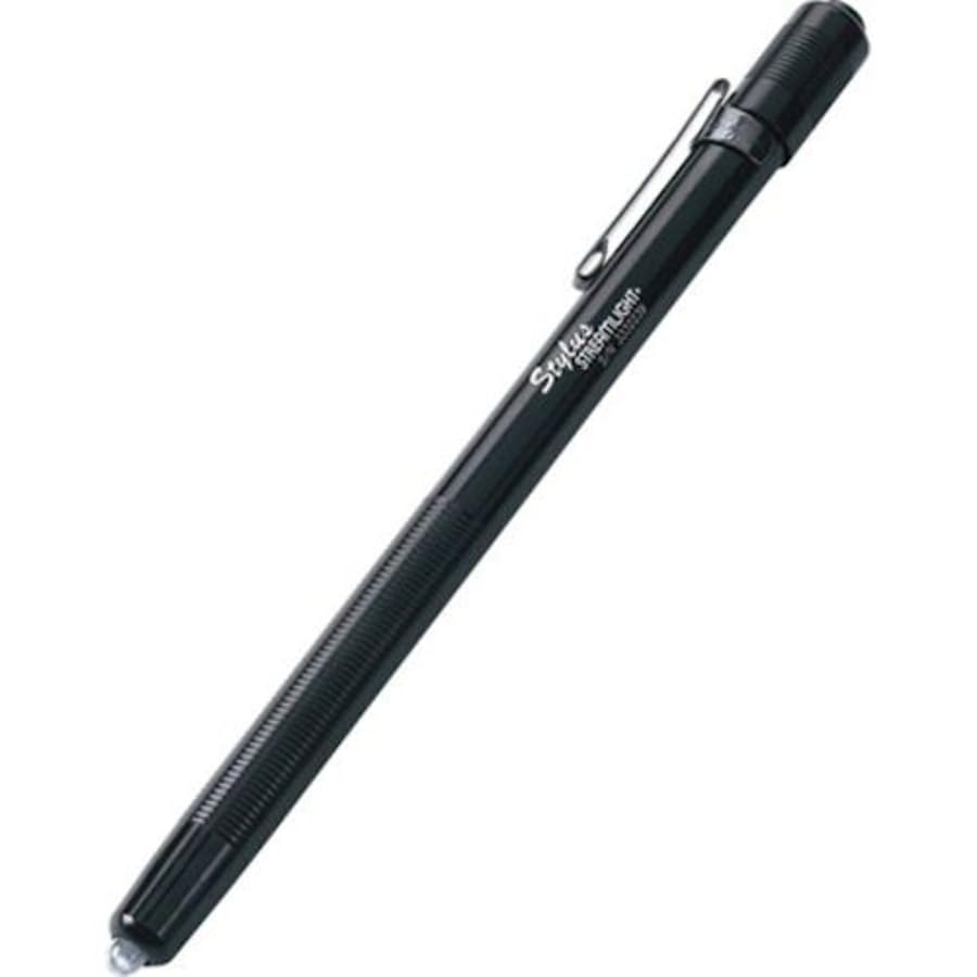 Streamlight 65018 Stylus Pen Light, 11-Lumen White LED, Black, Aluminum, Includes 3 AAAA Batteries