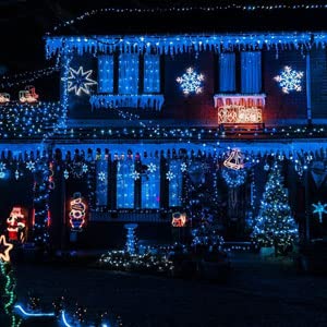 Dazzle Bright Fairy Lights, 20 FT 60 LED, Battery Operated, Waterproof, Indoor Outdoor Decor, Blue