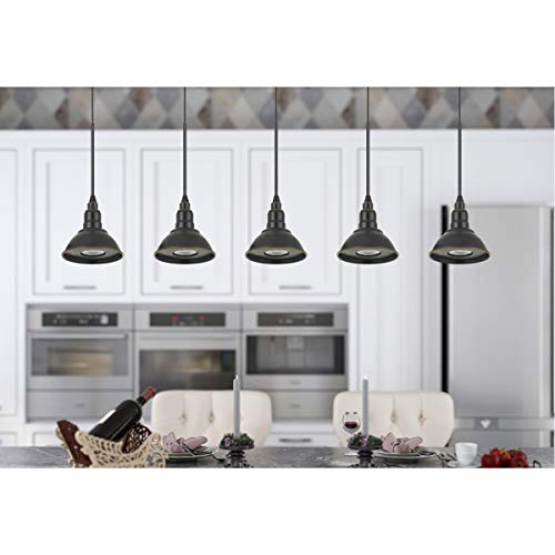 Cal Lighting Up-1119 Transitional Led Pendant From Kampia Collection In Bronze/Dark Finish, 4.50 Inches