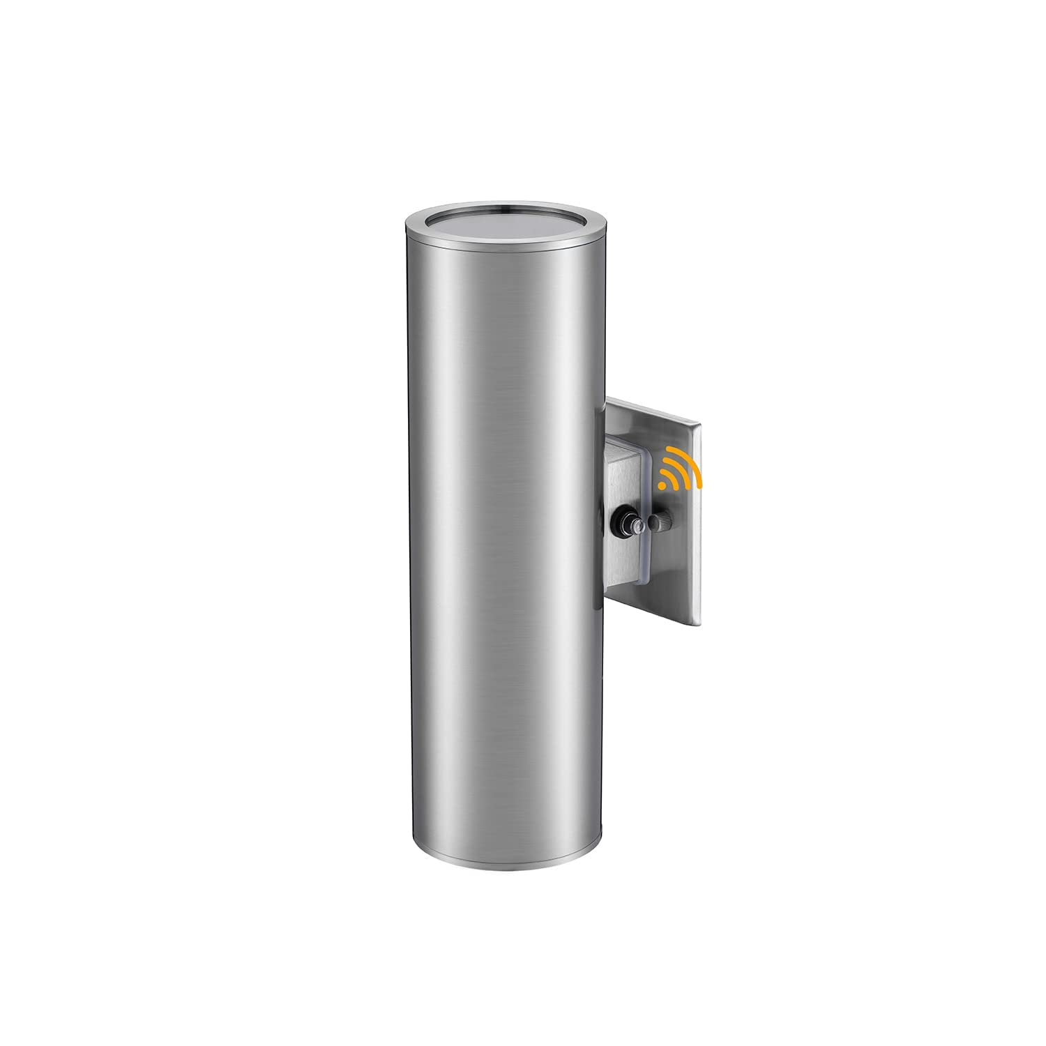 TENGXIN Dusk to Dawn Outdoor Wall Sconce, Stainless Steel, Brushed Nickel with Sensor, 1 Pack, Model GMC00006BO-G