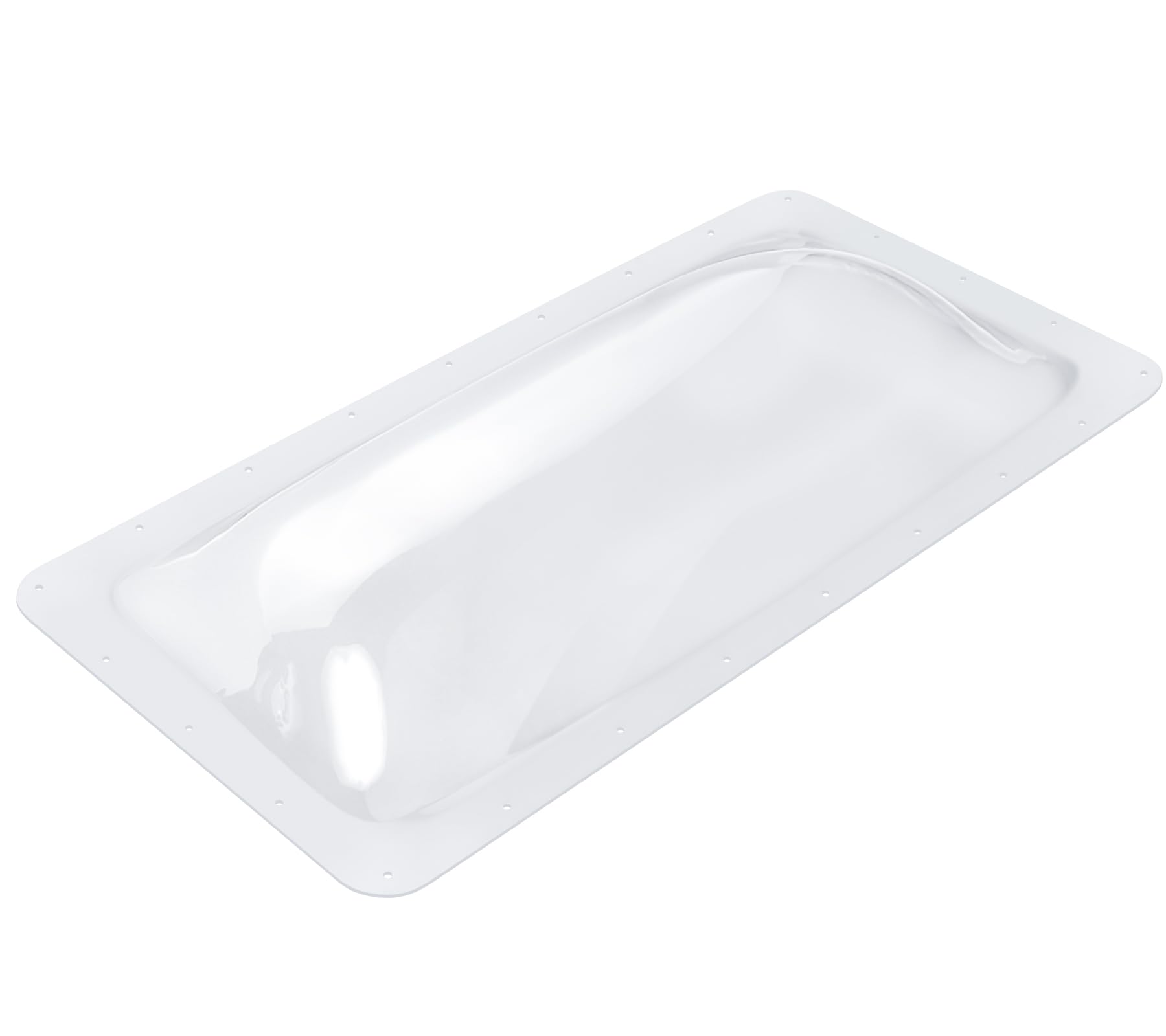 XMK RV Skylight Replacement Cover, 34"x18", Impact Resistant Polycarbonate, Clear, Model RV Skylight-015, Fits 14"x30" Openings