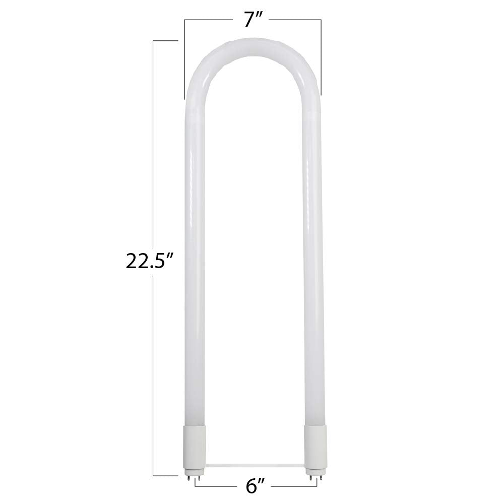 Feit Electric Led 15W T8/T12 U-Bend Direct Replacement Or Ballast Bypass Linear Led Light Bulb, 4000K Cool White, 4-Pack