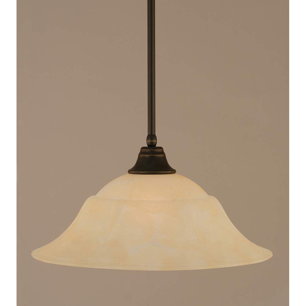 Toltec Lighting 1 Light Pendant In Dark Granite (26-Dg-53813)