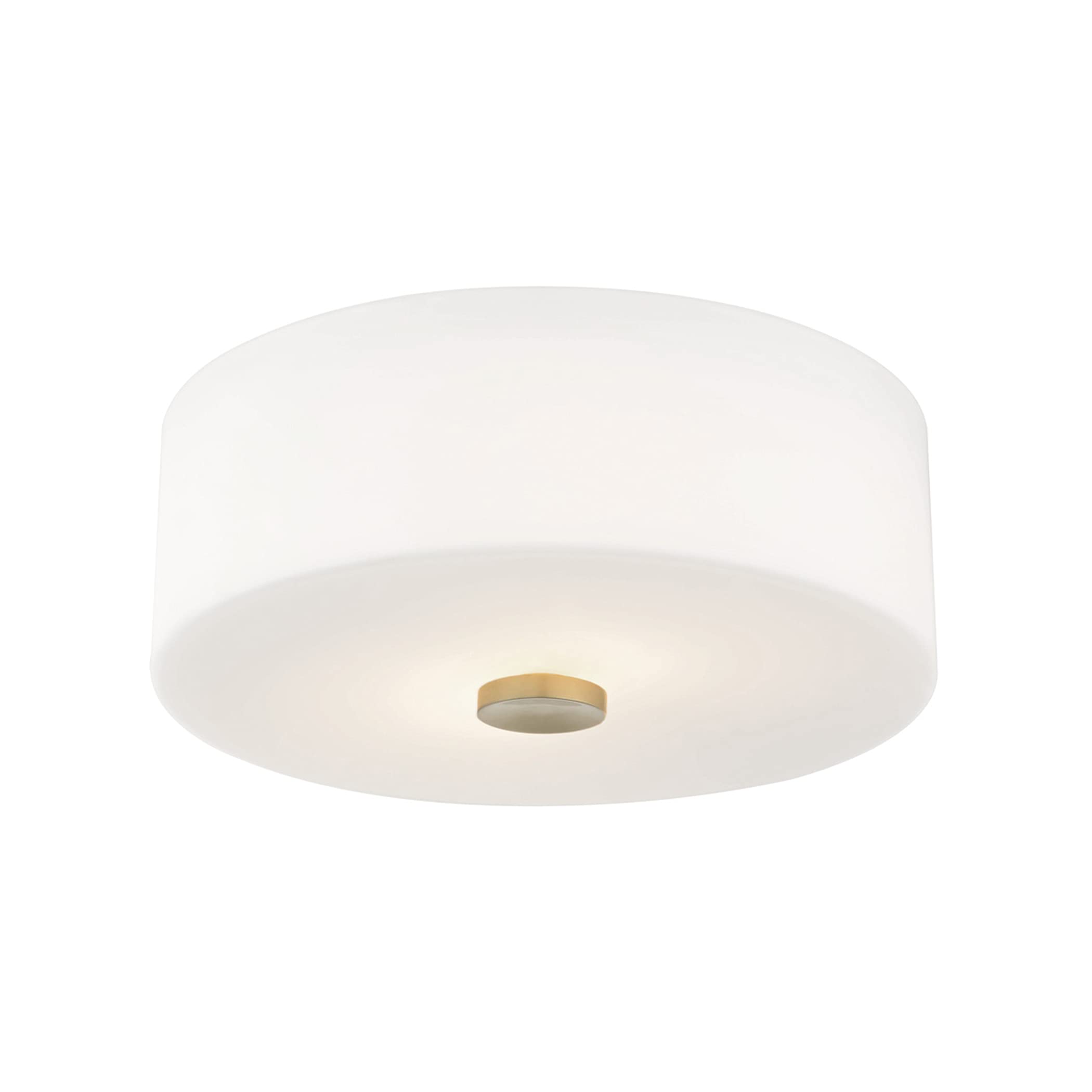 Mitzi H146502-AGB Sophie - 2 Light Flush Mount 4.5 inches Tall and 11.75 inches Wide - Aged Brass