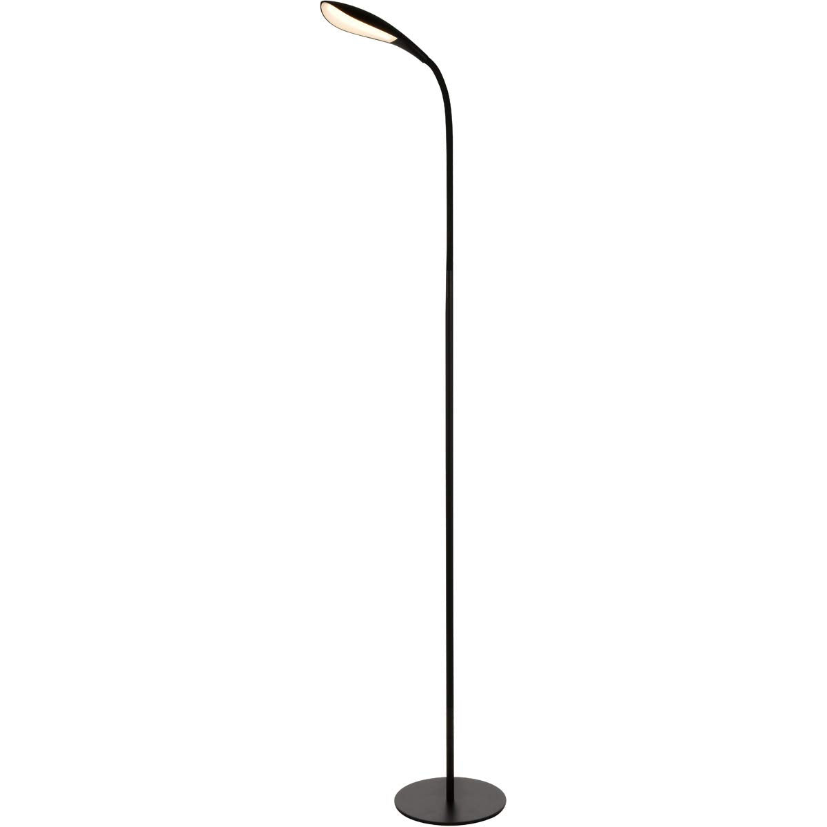 Elegant Decor LEDFL004 Sleek LED Desk Lamp with Smooth Touch Dimmer & USB  Matte Black