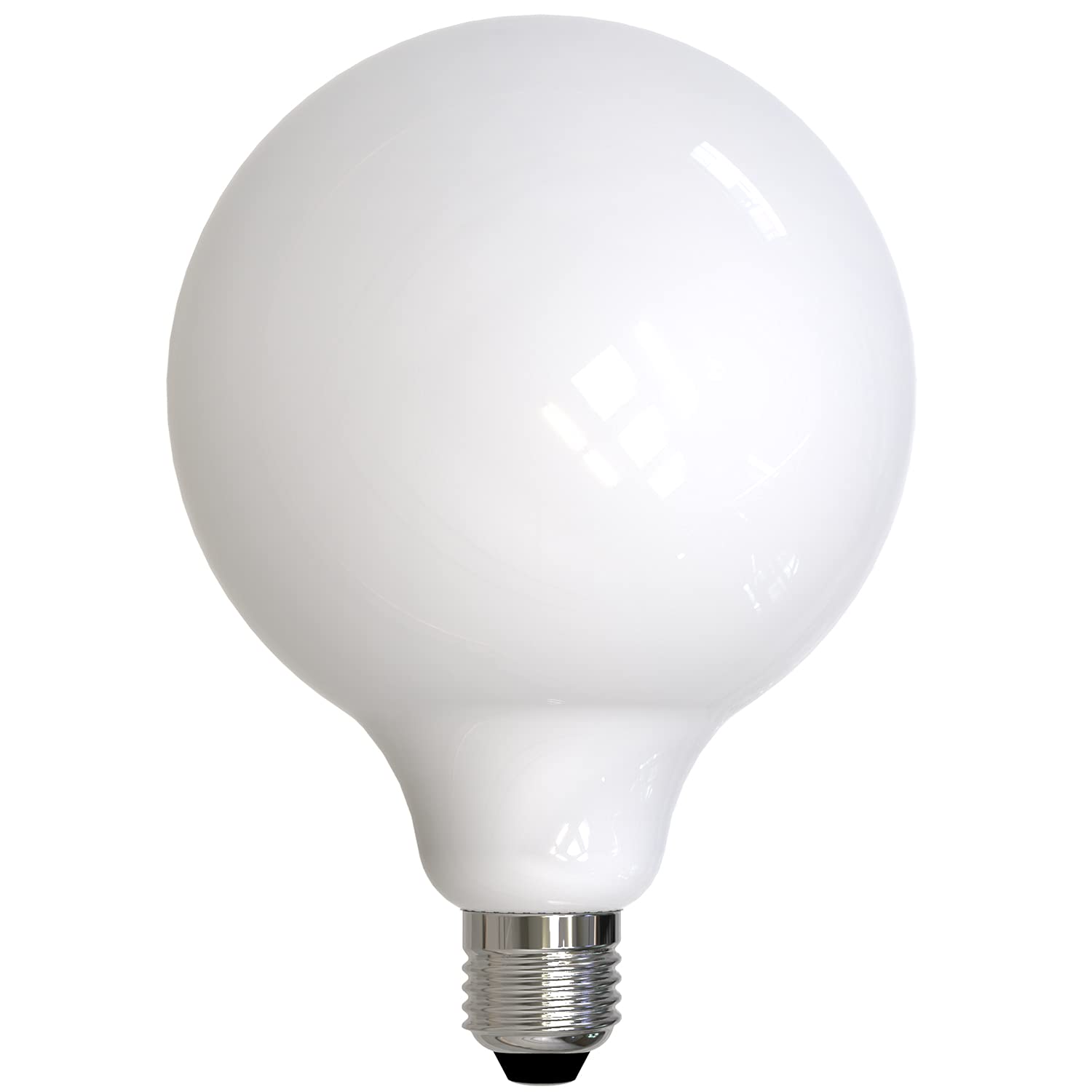 Bulbrite 8.5W Dimmable G40 LED Light Bulb, 2700K Warm White, 800 Lumens, Milky Glass, E26 Base, 1 Count