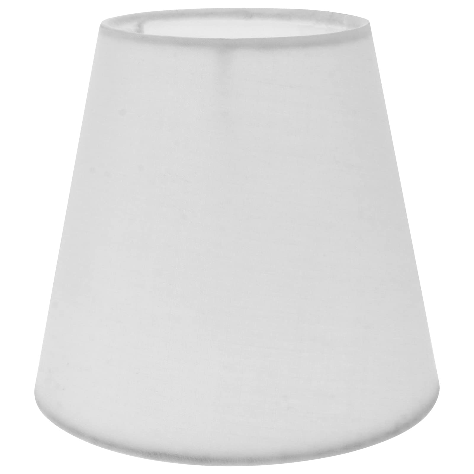Lurrose Cloth Lampshade White Fabric Lamp Cover for Chandelier Wall Light Ceiling Lamp Accessory 5.5X5.5X5.1 Inches Easy Install