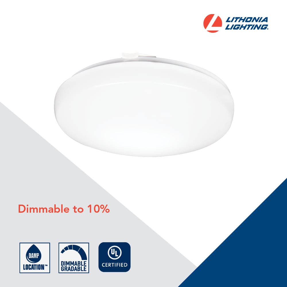 Lithonia Lighting Fmlrl 11 14830 M4 11-Inch 3000K Led Low Profile Round Flush Mount