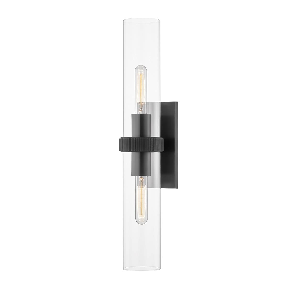 Hudson Valley Lighting Briggs 2-Light Wall Sconce - Old Bronze Finish - Clear Glass Shade