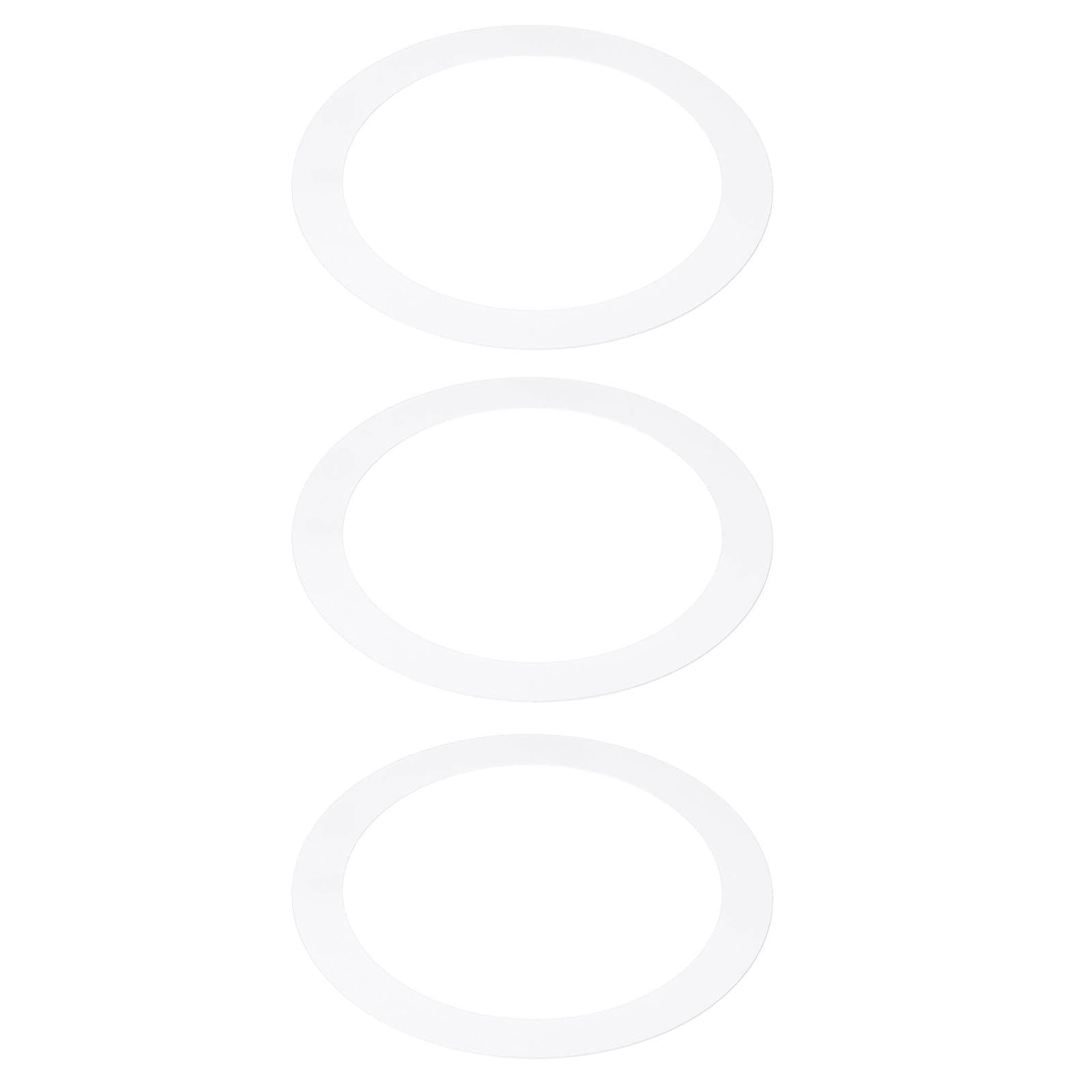 PATIKIL 5.91 ID 8.07 OD Goof Rings for Recessed Light, 3 Pack Matte White Goof Metal Trim Ring Lighting Fixture for Ceiling Wall