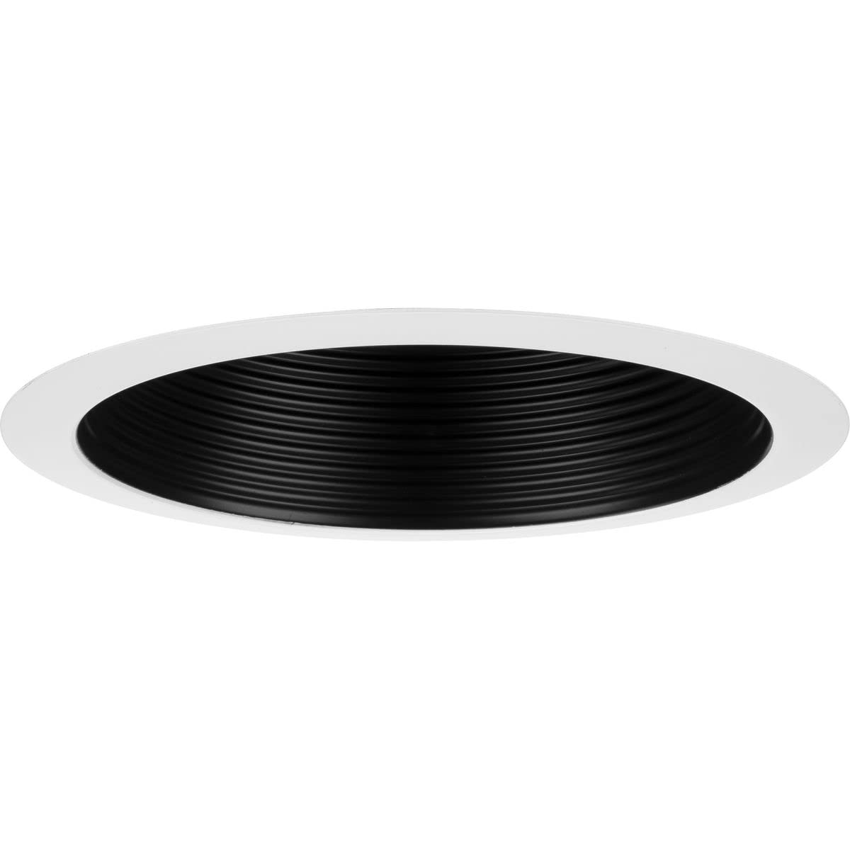 Progress Lighting P806000-028 6 Recessed Step Baffle Trim Satin White 6 Housing (P806N Series)