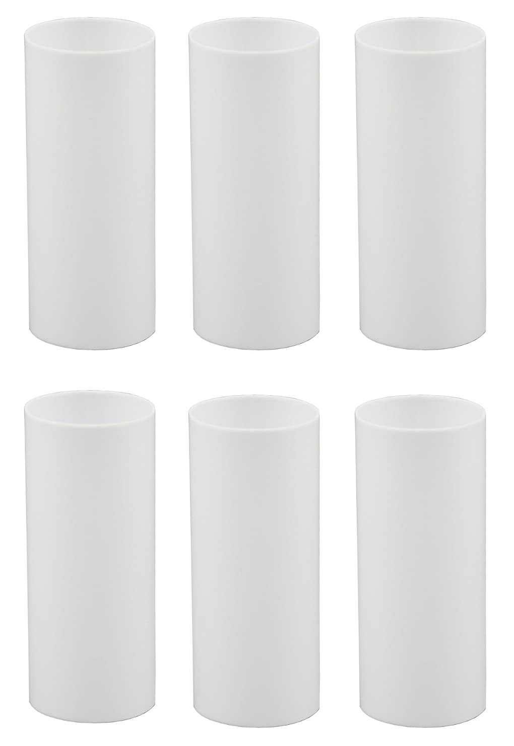 Creative Hobbies Candle Covers, 3in Tall White Plastic Chandelier Socket Sleeves, Standard Base, Model VC0S2_1755