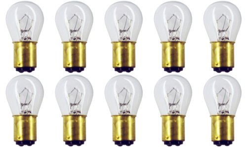CEC Industries Bulbs #308, 28V, 18.76W, BA15d Base, S-8 Shape, White, Box of 10