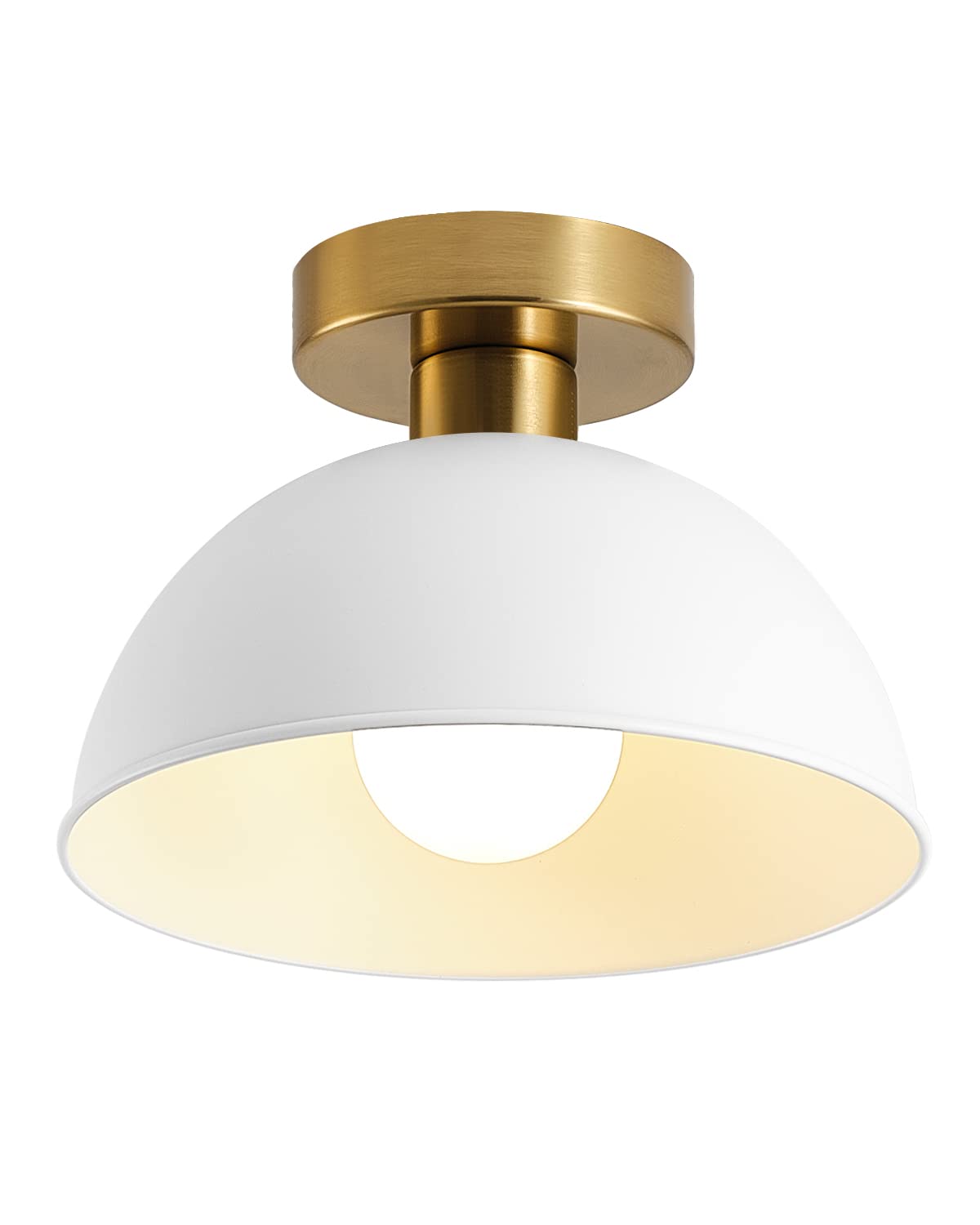 MIAOMEIO Semi Flush Mount Ceiling Light, Modern Ceiling Light Fixture for Kitchen Island Dining Room Foyer Hallway Porch Barn Lo