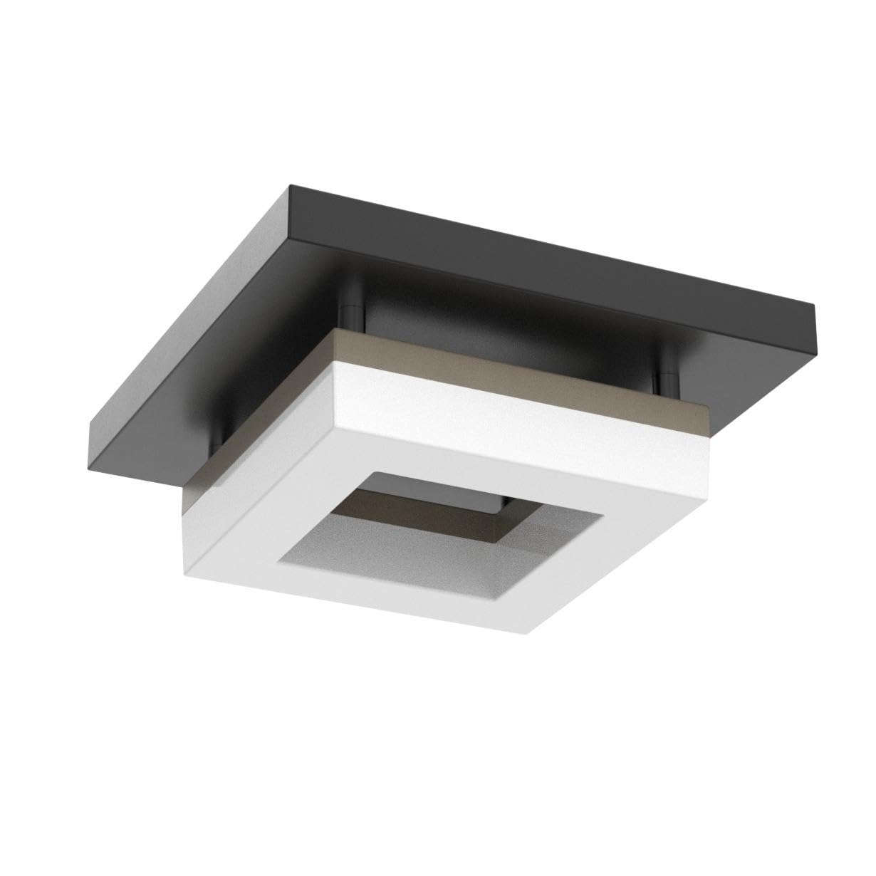Anmaice 8in 8W Flush Mount LED Ceiling Light, Modern Design, 3 CCT (3000K/4000K/6500K), Iron, Model CPX001