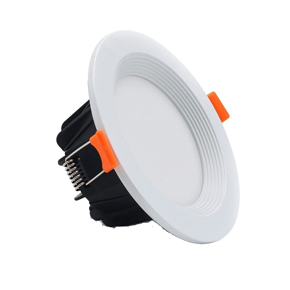 OZZKI Recessed 12W Commercial Classic Round LED Recessed Downlight Ultra Durable 50000 Hours 850Lm Ceiling Entrance Decorative S